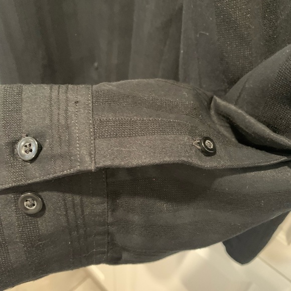 Liz Claiborne, black, size 3xl black with dark, black pinstriping,1 front pocket - Picture 6 of 11